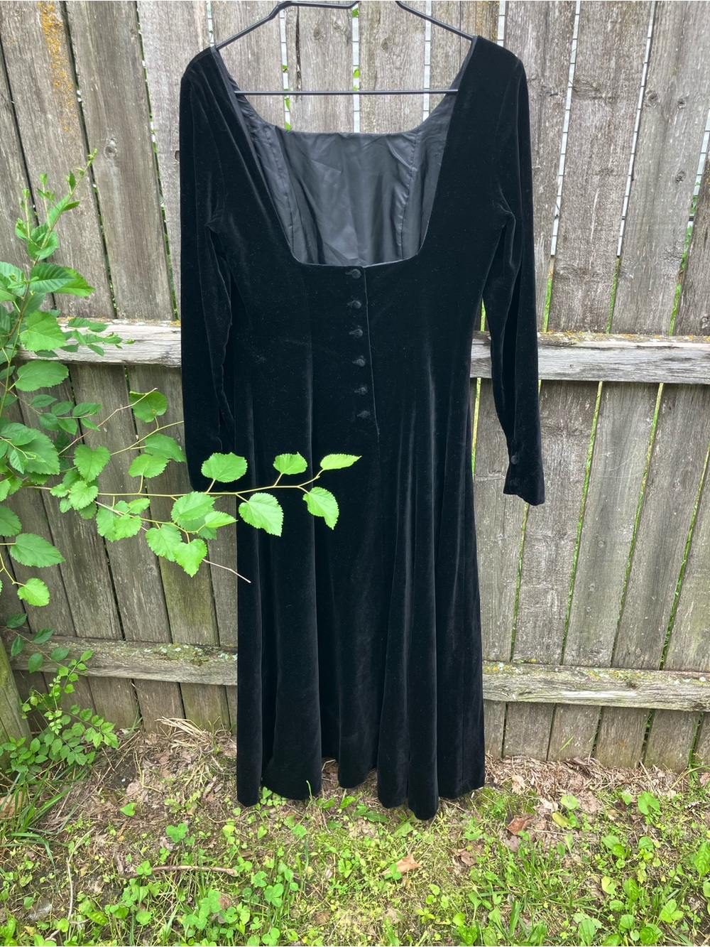 Vintage Laura Ashley Classic Black Long Sleeve Dress - Picture 2 of 15